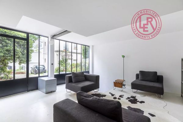 Paris 13ème – Mobilier National – Rue de Croulebarbe – Appartement – Atelier de 114m2 sur rez-de-jardin